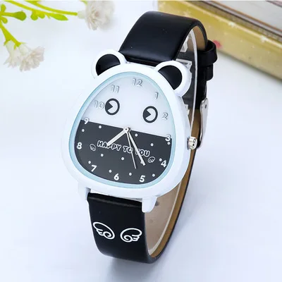 Girls Cute Kawayii Watches Kids Quartz Analog Leather Wristwatches Cartoon Children Watch Birthday Gifts for Boys Clock Kol Saat new cute dinosaur children s watches cartoon animal silicone strap digital wristwatches toys kids watch children birthday gifts