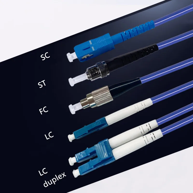 Fiber Optic Patch Cord Armored Jumper SC LC FC Single Mode Simplex Duplex Cable Fiber Optic Material 10M 20M 30M 40M 50M