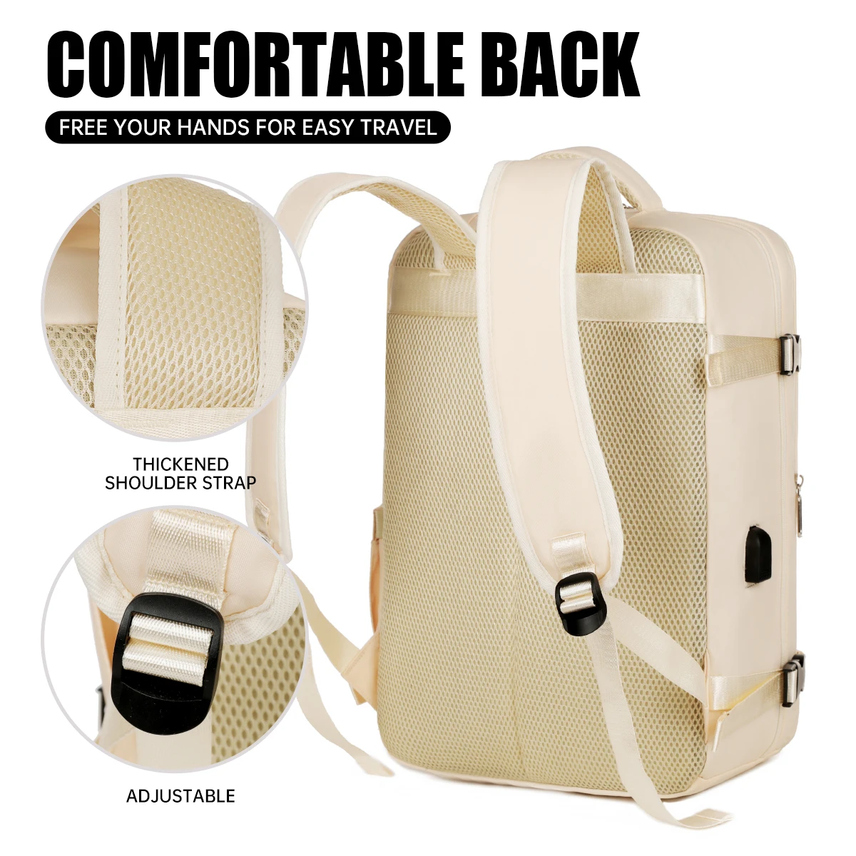 Light Travel Backpack Women's Backpack Travel Men's Outdoor Commuting Large Capacity Junior High School High School Student Bag Computer Bag Business