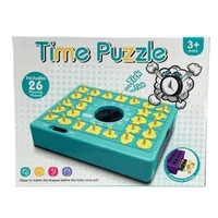 Children Time Board Puzzle Toy Shape Matching Popup Tray Toy Set with Timer Children Shape Cognitive Education Palything 1
