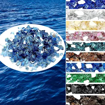 1/4 Inch Reflective Fire Glass Rocks 3