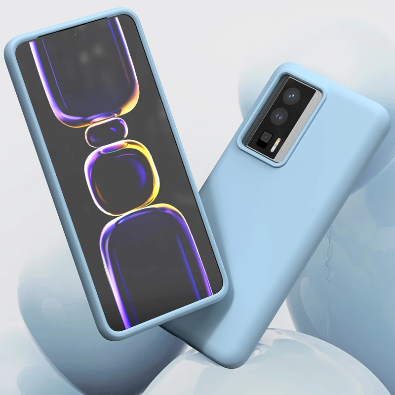 Shockproof Liquid Silicone Case with Slim Soft Skin Touch Protection and Retail Packaging