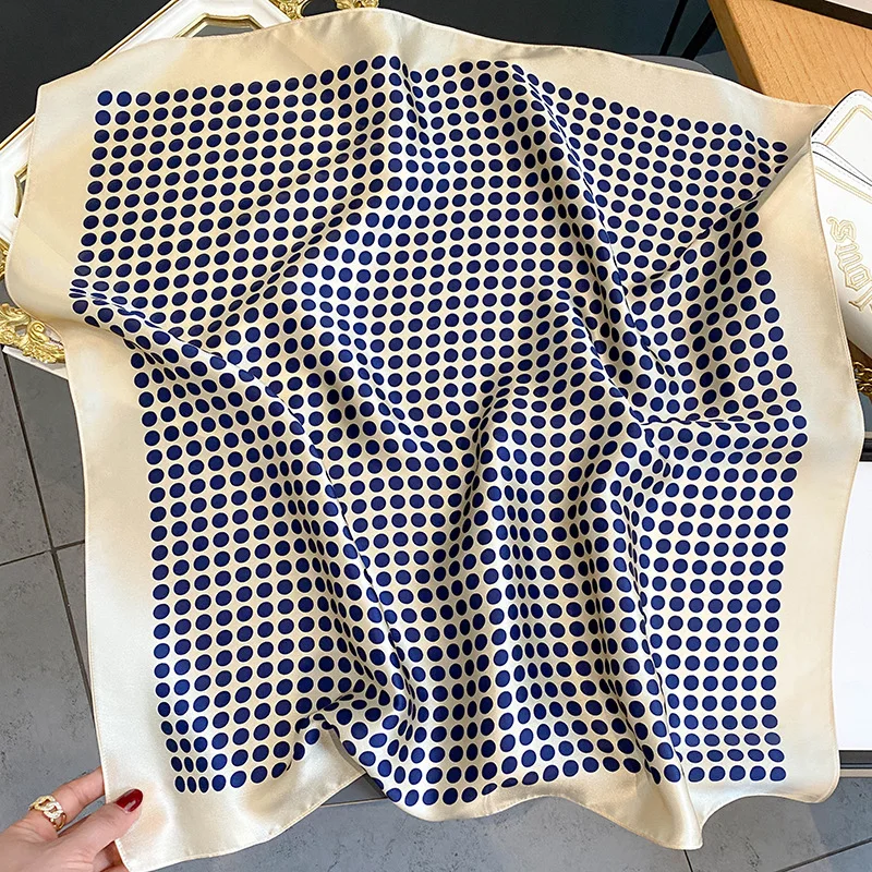 100% Natural Silk Square Scarf Women Hairband Neckerchief Wrap