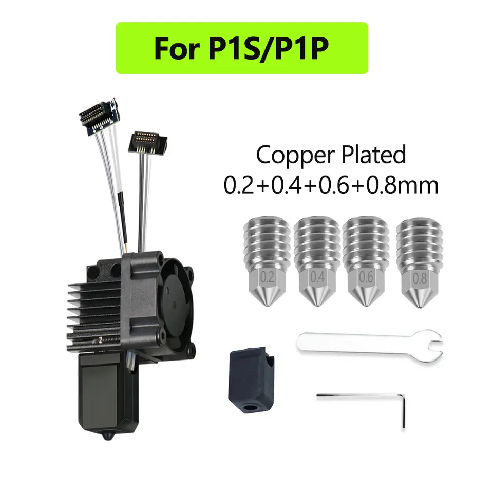 For Bambu Lab X1 X1C P1P P1S Hotend With Fan V2.0 Print Head Complete Hotend Upgrade Hot End P1s Accessories 3D Printing Parts image 14