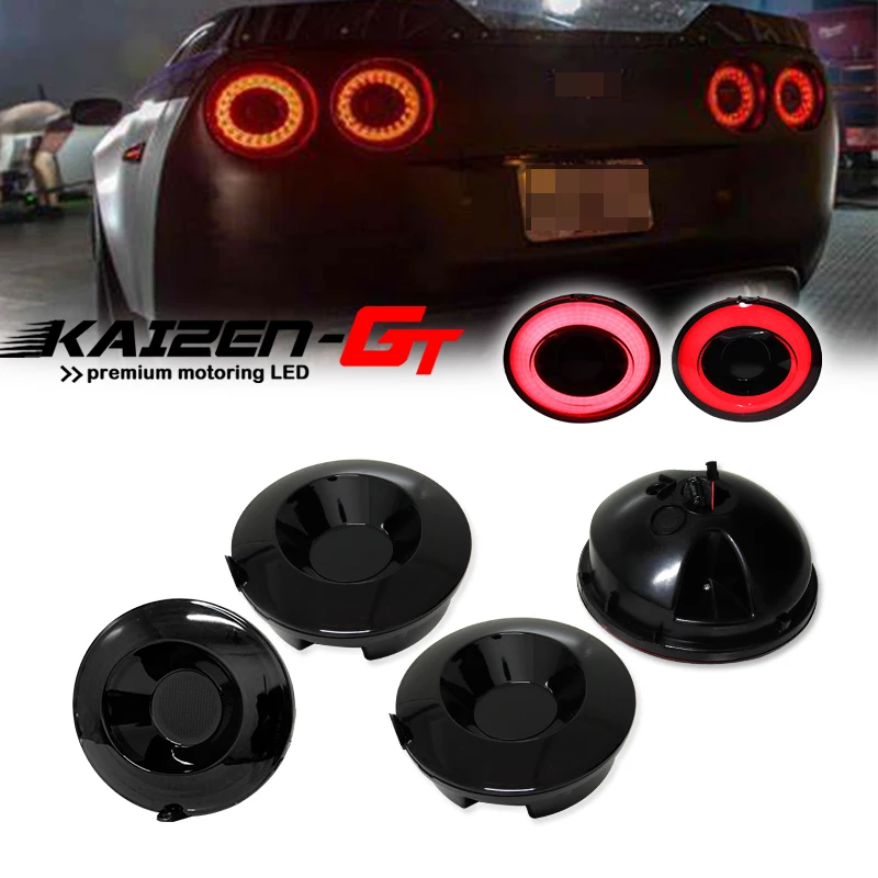 

Smoked / Red Lens Red LED Car Rear Running / Position Lights, Tail Brake Signal Lights Kit For 2005-2013 Chevrolet Corvette C6