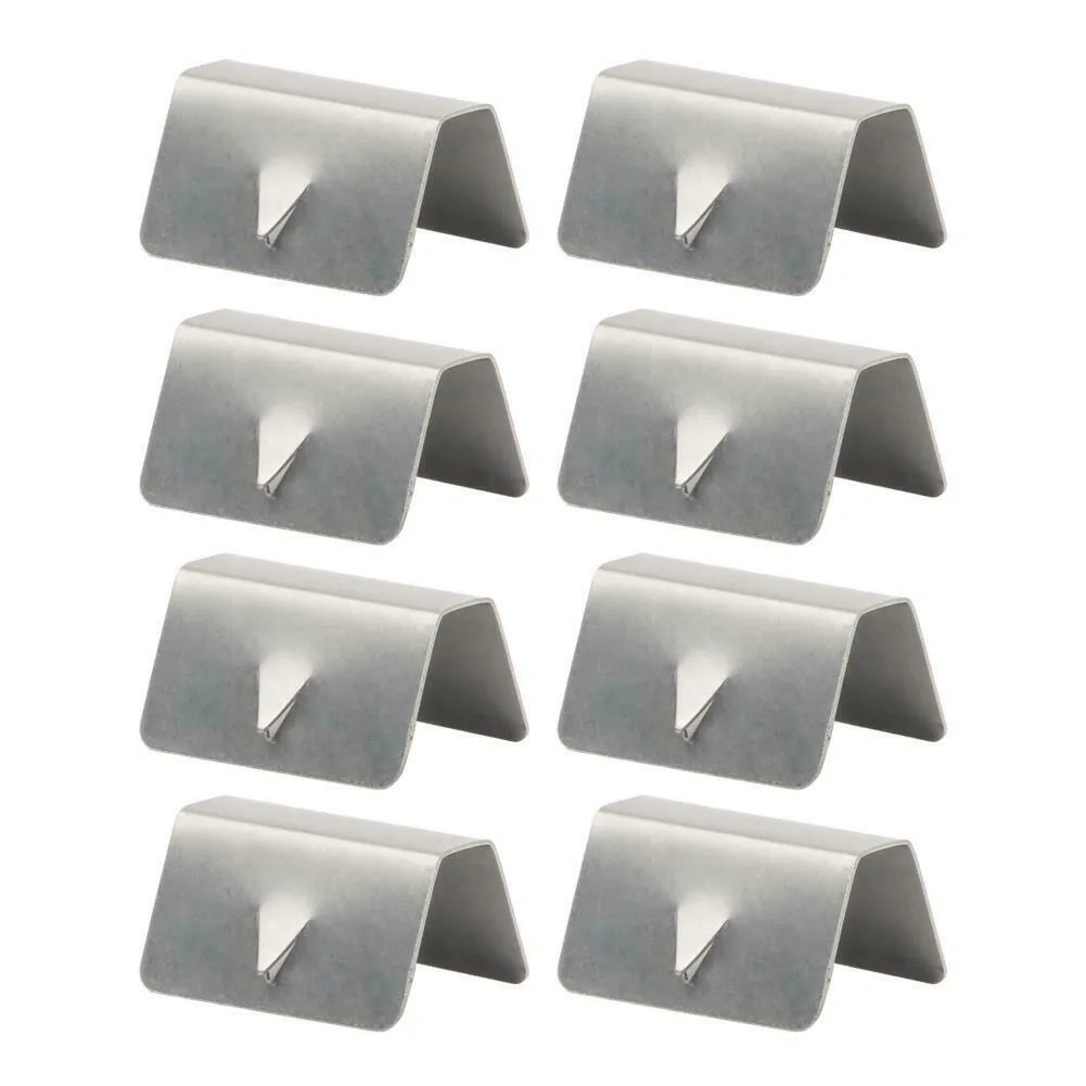 8/12 Psc Universal Car Wind / Rain Deflector Metal Fitting Clips