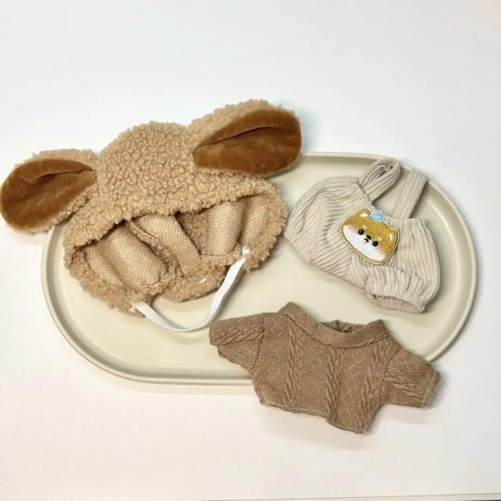 Clothes Onesuit 20cm Cotton Clothes Dress Winter Outfit Head Cover Lovely Dress Up Set Children's Gift