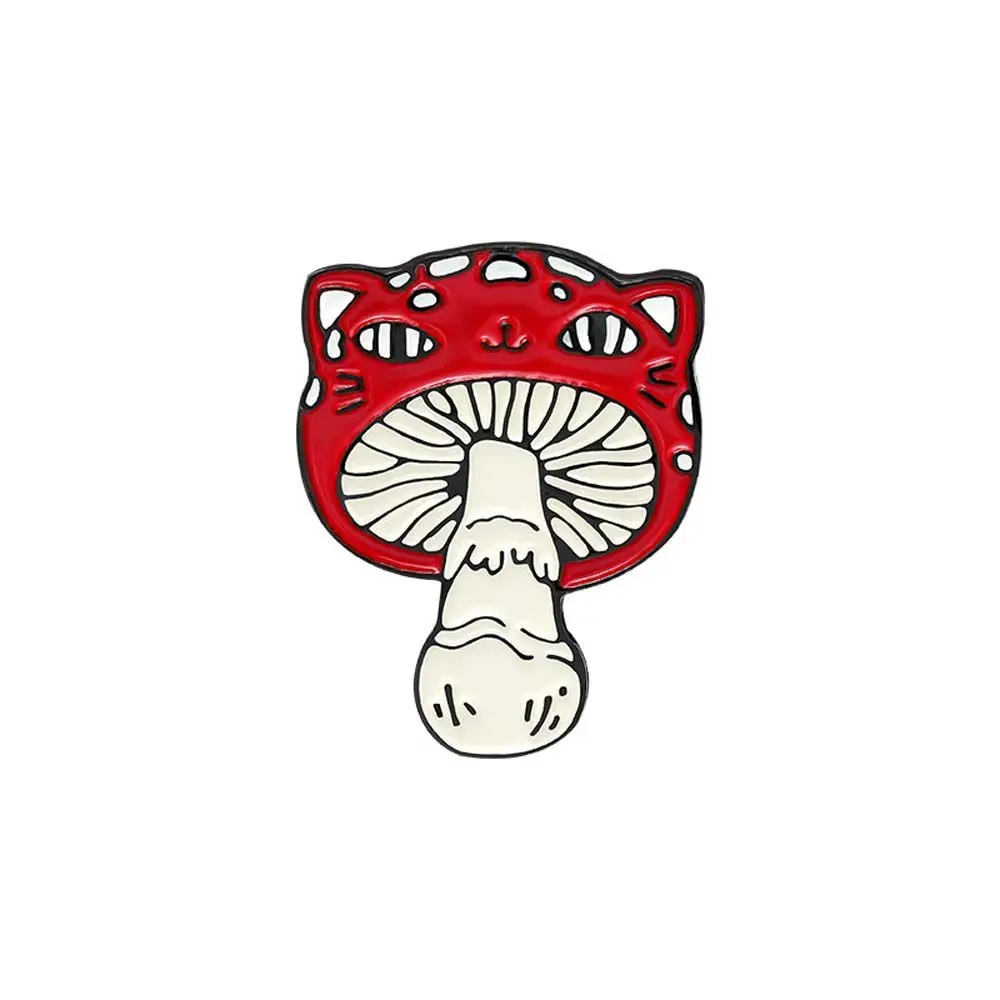 

Travel Commemorative Cat Face Badge Pin Jewelry Accessories Brooches Pin Mushroom Brooches Lapel Brooch Enamel Pin