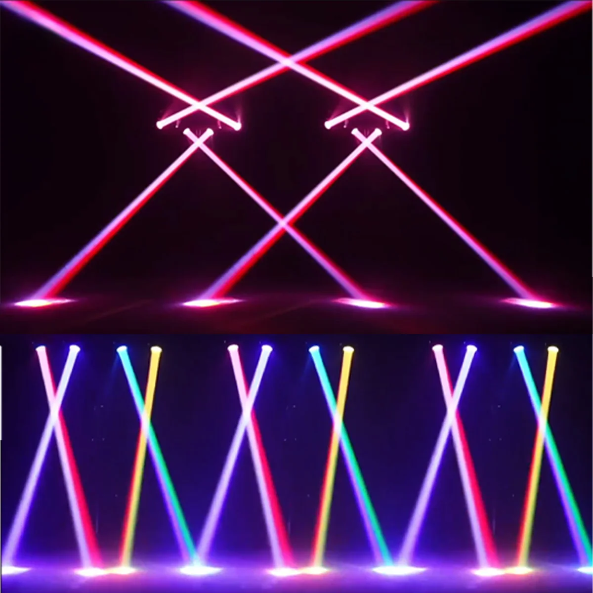 1pcs DJ Light Strip Bracket 4x40w RGBW White Strobe Light Disco Independent Cont