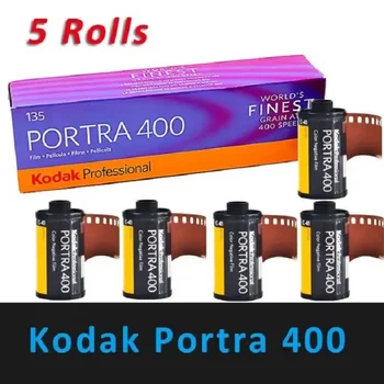 1-5 Rotoli KODAK PORTRA400 135 Pellicola Negativa a Colori Professionale 35mm 36EXP C-41 ISO 400 Fotografia All'aperto Particelle Finte