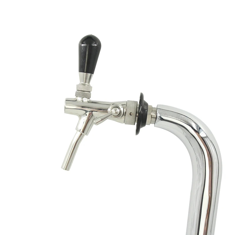 

Wholesale high quality single faucet Swan neck wine column beer dispenser copper draft beer tower