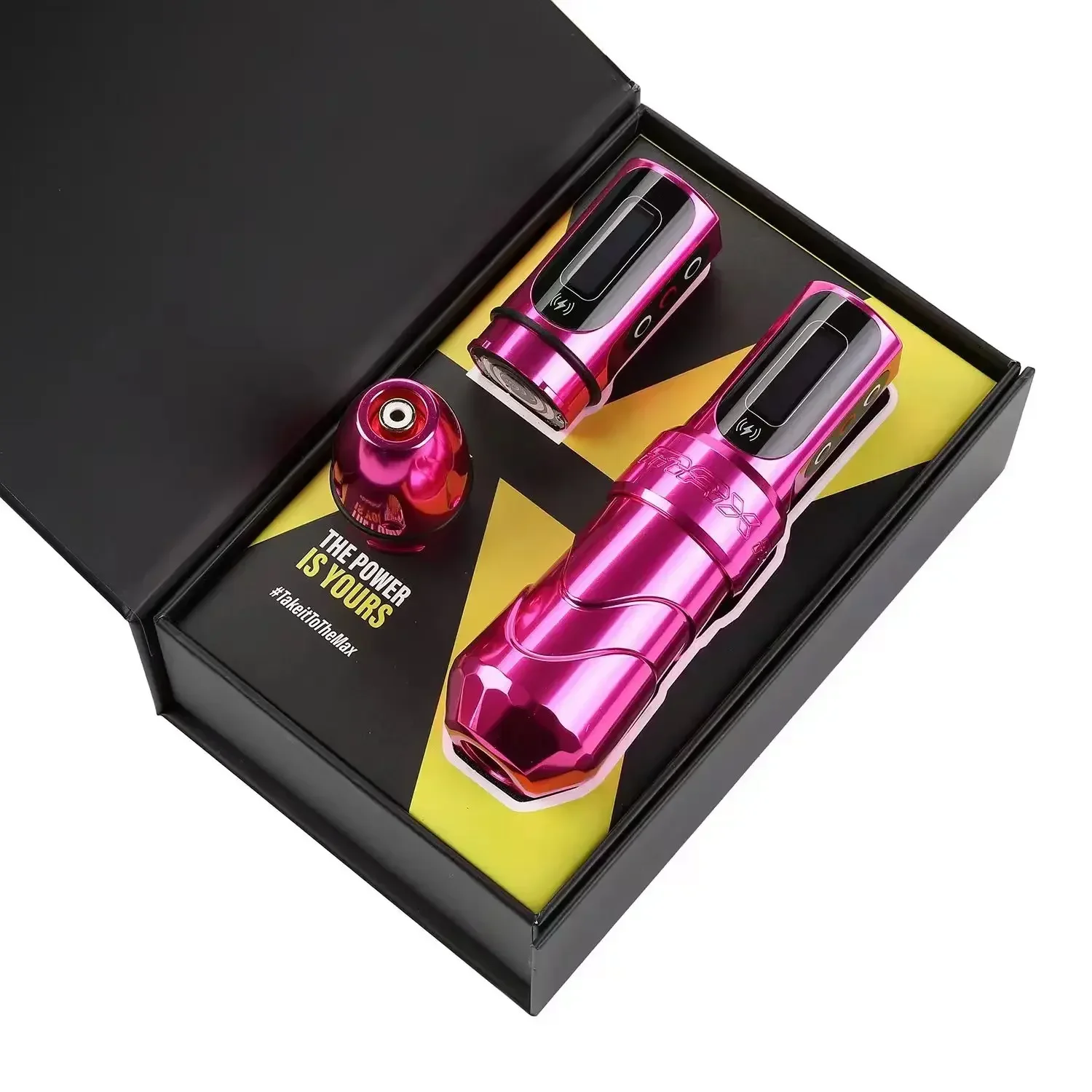 New FLUX MAX Wireless Tattoo Machine 3.5/4.0/4.6 Stroke 2400mAh 2 battery large