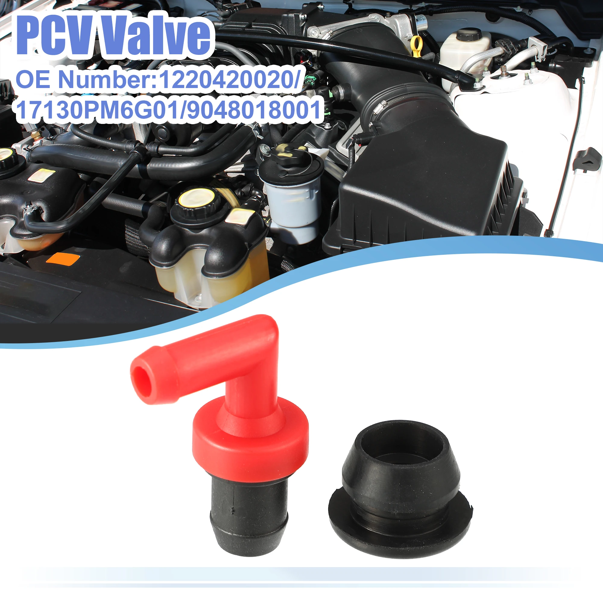 X Autohaux PCV Valve Grommet Kit Exhaust Positive Crankcase Ventilation Valve Fittings for Lexus RX300 1999-2001 No.1220420020