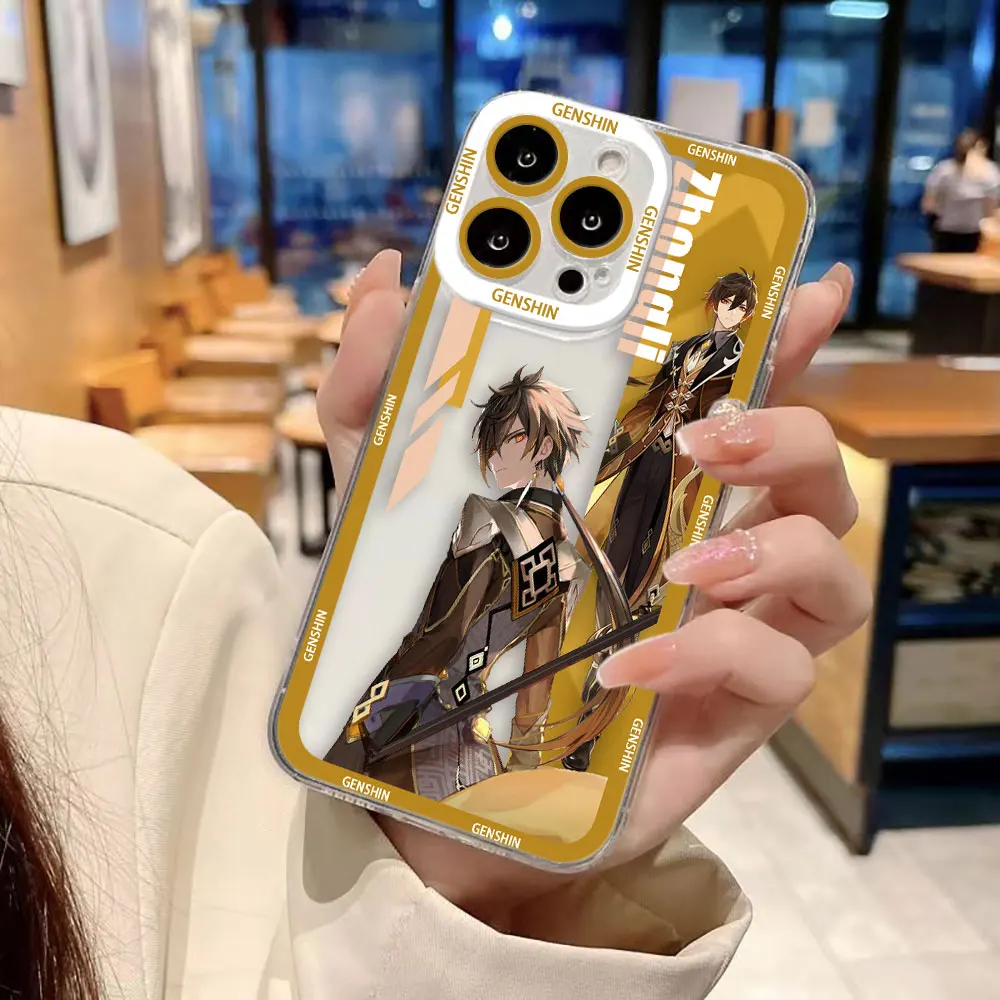 Genshin Impact Yae & Shenhe Clear Phone Case