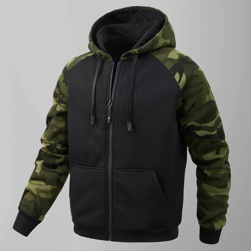 Camouflage Hoodie Jacket Men Autumn EU Size Hoodies Loose Sportswear Fleece Hooded Sweatshirt Fashion Casual Man Outwear