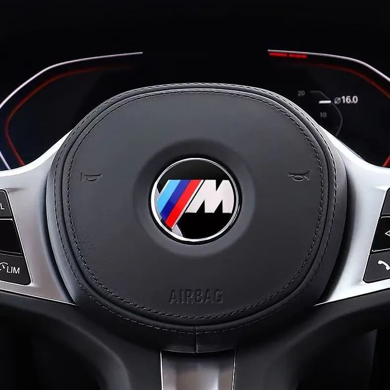BMW E46 E90 E60 F30 F10 E39 E36 E87 F20 E90 E70 M3 M5 M6 G20 G30 E93 Z3 자동차 스티어링 휠 배지 엠블럼 스티커 자동차 스타일링