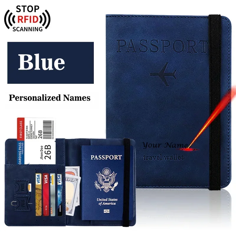 Customized Designer Passport Cover with Elastic Band