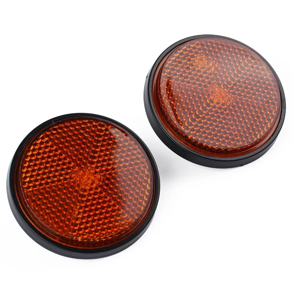 Reflective Sticker 2xCircular Car Trucks Motorcycle Night Refraction Light Part Electric Bicycles