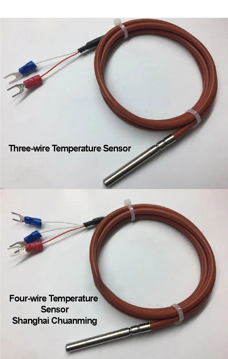 PT100/PT1000 Silicone Wire Temperature Probe RTD Sensor Waterproof Platinum Resi
