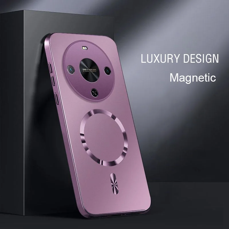 AG Magnetische Matte Silikonhülle für HONOR Magic 8 7 6 Pro Lite X9B X9C X9D Kabelloses Laden Stoßfeste Harte PC-Schutzhülle – Detail 9