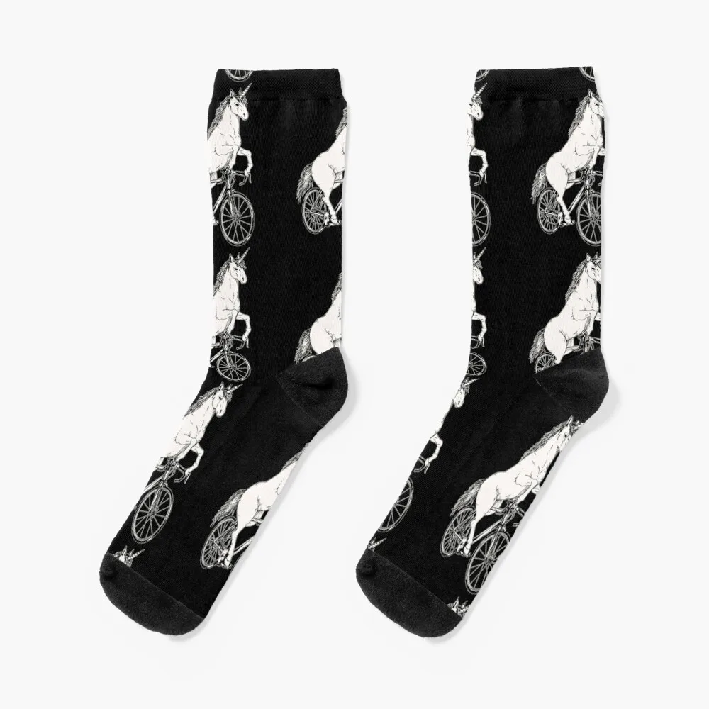 Cycling Unicorn Socks halloween winter designer brand Socks Men Women's