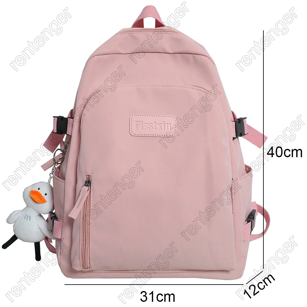 Women College Student Travel Backpack Cute Girl Fashion School Bag Waterproof Nylon Ladies Backpack Kawaii Female Laptop Bag New