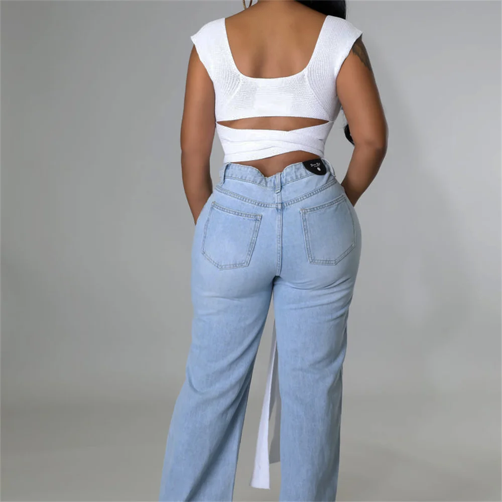 Light Blue Sexy Skinny Women Jeans Stretch Butt Lift Ripped Hole Denim  Pants Lady Clothes Girls Tight Trousers Y2K Streetwear - AliExpress