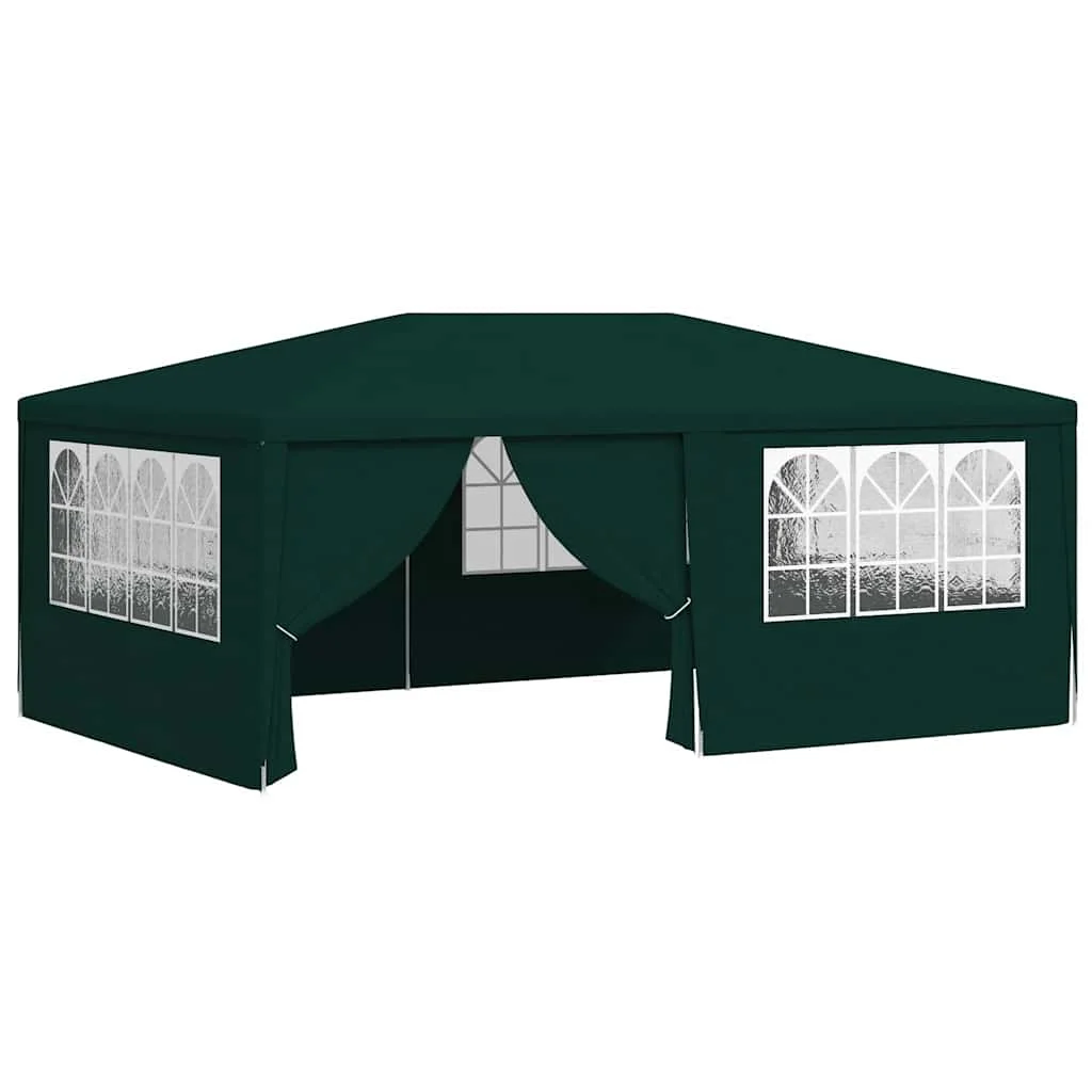 Festzelt mit Seitenwänden 4x6 m Grün 90 g/m², Perfekt für Partys, Veranstaltungen und Feiertage. – Detail 2