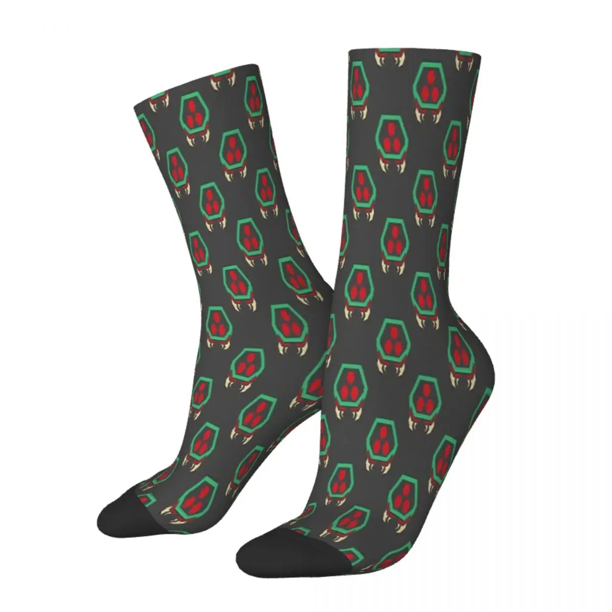 Metroid Hunter Series Metroid Monster Hunter Game Socks Male Mens Women Winter Stockings Polyester