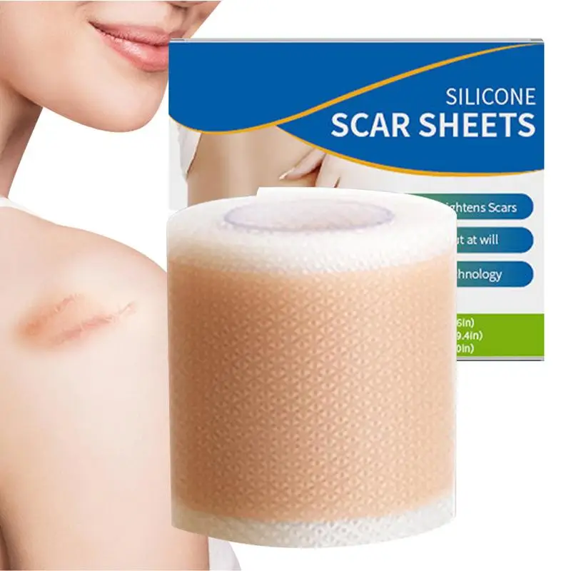 Waterproof Silicone Scar Sheets Medical Grade HypoallergenicSilicone Scar Tape For C-Section Keloid Burn