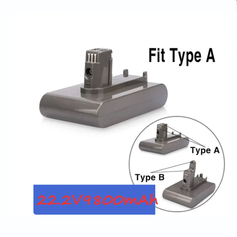 22.2V  ForDyson  9800/4800mAh typ A li-ion bateria odkurzacza forDyson DC35, DC45 DC31 DC34 DC44 DC31 zwierzę DC35 zwierzę 6