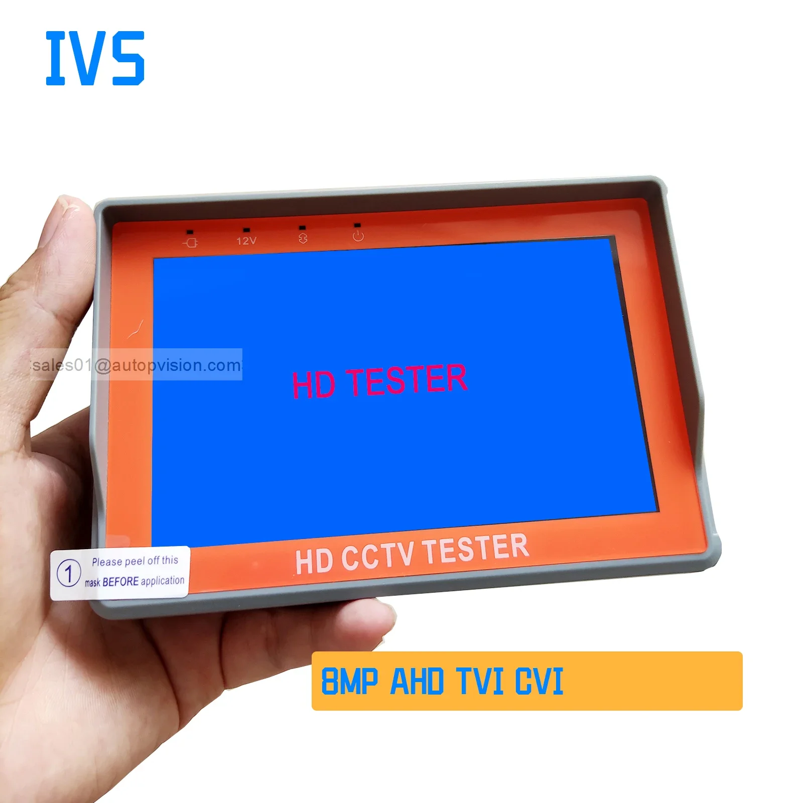 IV5  Wrist CCTV Tester 1080P 8MP Portable Camera Tester AHD TVI CVI CVBS Tester TFT LCD Analog Video 12V Power Output