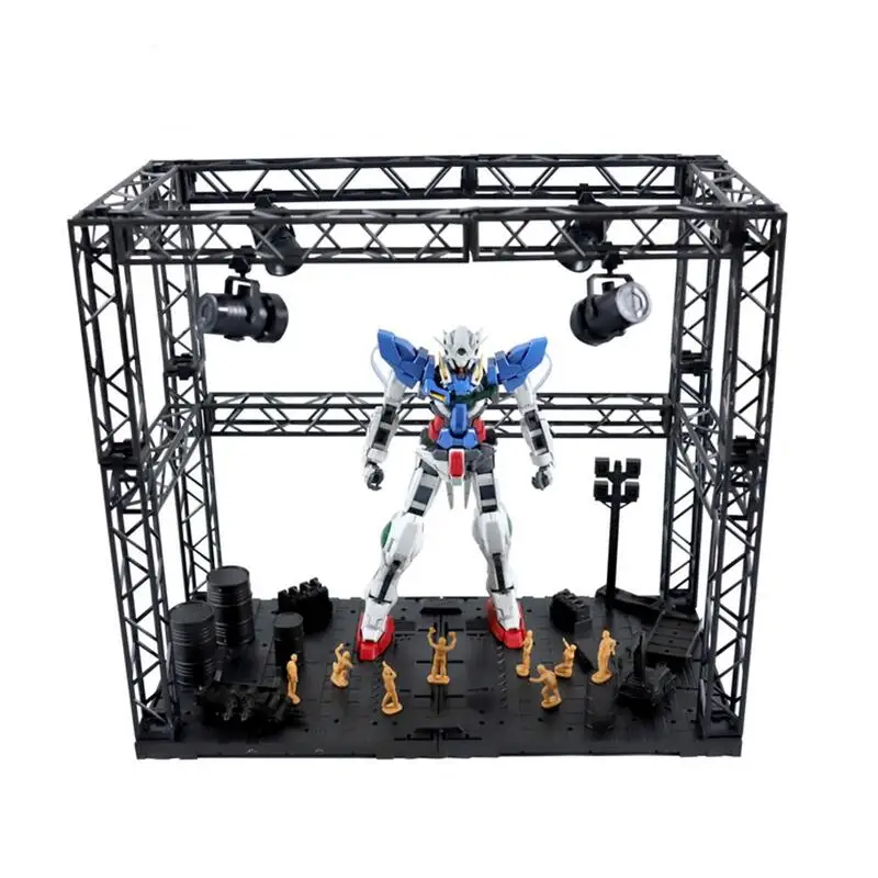 

Garage Frontline Base Scene for Gundam Robot Action Figure Model Accessories Hobby System Base Universal Display Stage With Lamp