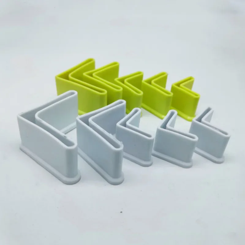 2/4/8 Pcs PVC Triangle Iron Foot Cover L Type Shelf Iron Bed Feet Pads Anti Scratch Non-Slip Base Foot Pad Protective