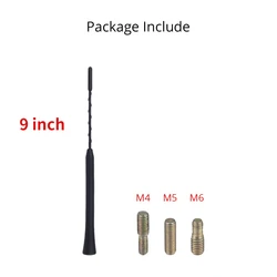 Universal Amplified Car Roof Antenna for Enhanced FM/AM Radio Signals (9 inch)