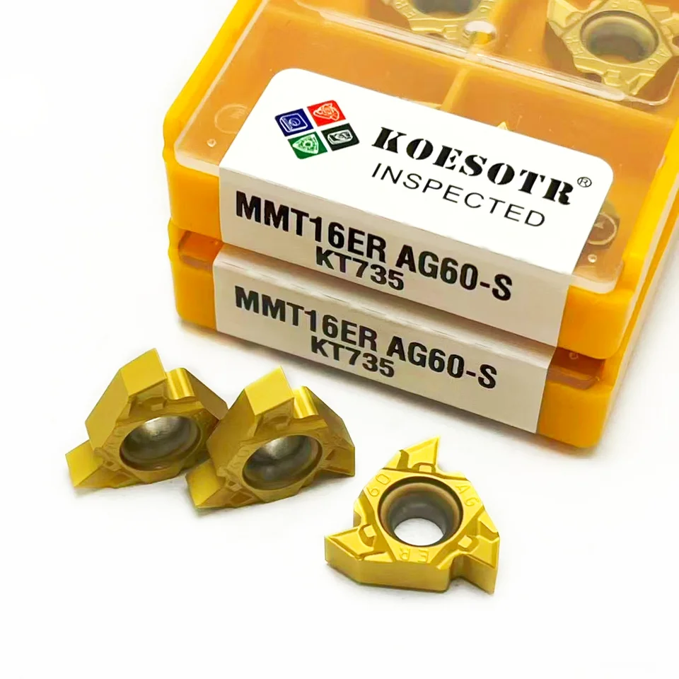 10PCS 16IR AG60 1125 Insert, CNC Carbide Insert Lathe Threading Inserts