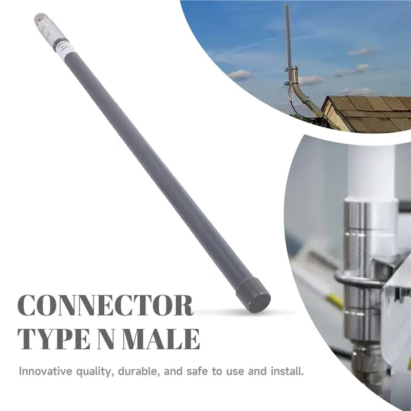 헬륨 옴니 LORA 안테나용 NEW-유리섬유 공중 안테나 550Mm 12Dbi 868Mhz N-남성 커넥터