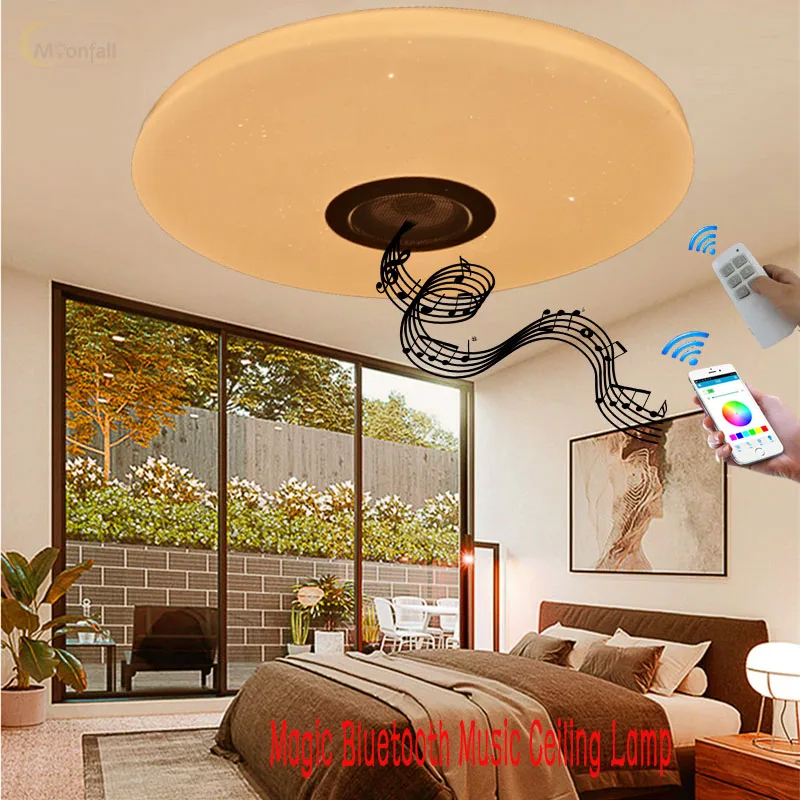 Luzes de Teto Lâmpada do Teto Led para Habitacion Cmoonfall Luces Lâmpadas Decorativas Techo Nordica Infantil Inteligente Música Mágica 5 Computers & Electronics
