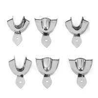 Stainless Steel  Dental Teeth Tray Stainless Steel Autoclavable teeth holder Lab Impression Trays Dentist Tool