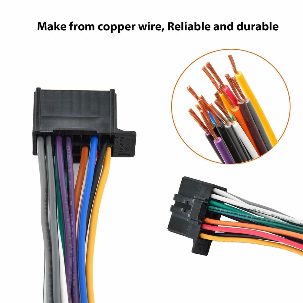 Car Radio 16-Pin Car Radio Plug Stereo Wiring Harness For 2010-Up Pioneer DEH Model For DEH-1500 DEH-5 DEH-P25 DEH-P350 DEH-P5500MP DEH-P3