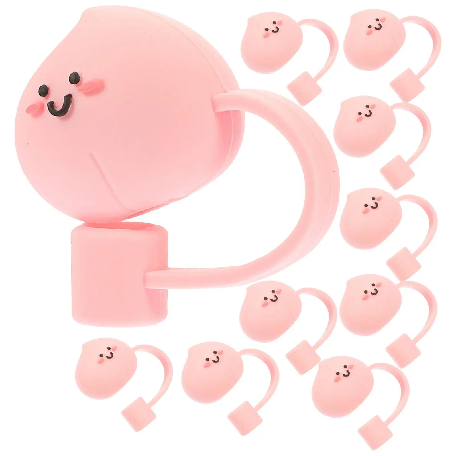 8 Pcs Straw Plug Dust Covers Cap for Tumblers Silicone Kawaii Protector Topper Silica Gel Wrapped Straws Toppers