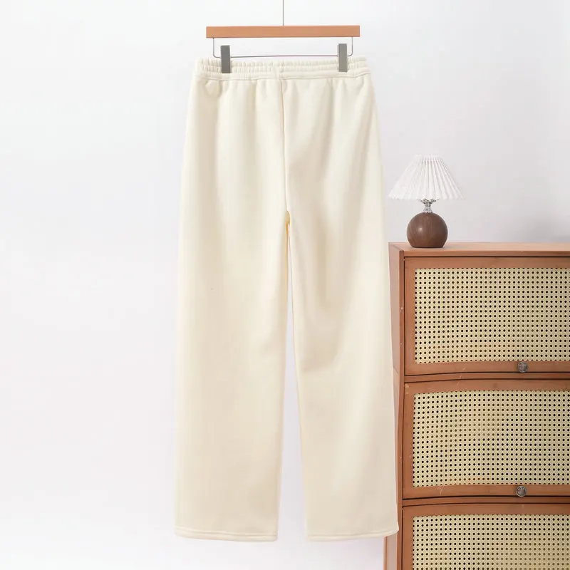 XL-8XL Plus Größe De Samt Hause Tragen Pyjama Hose Verdicken Warme Winter Schlafen Hosen Casual frauen Pantalon Pyjama Hose – Detail 10
