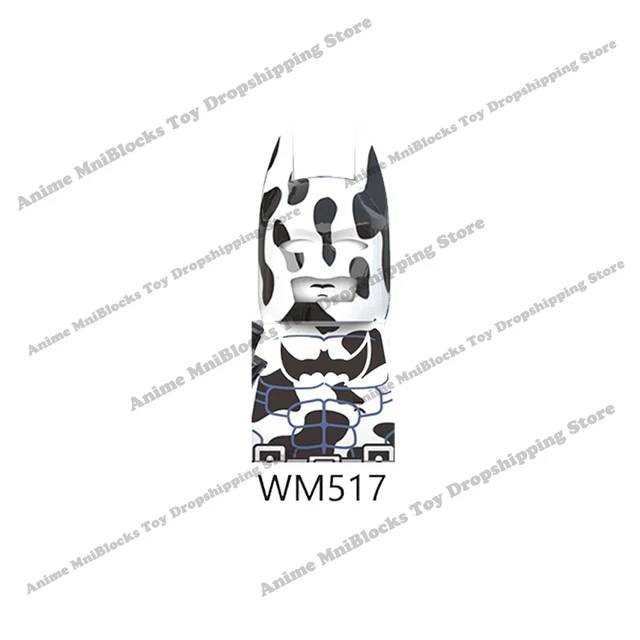 Movie Batman The Joker Harley Quinn Wonder Woman mini action toy figures building blocks Assemble bricks kid gifts WM6080 WM6100 WM517