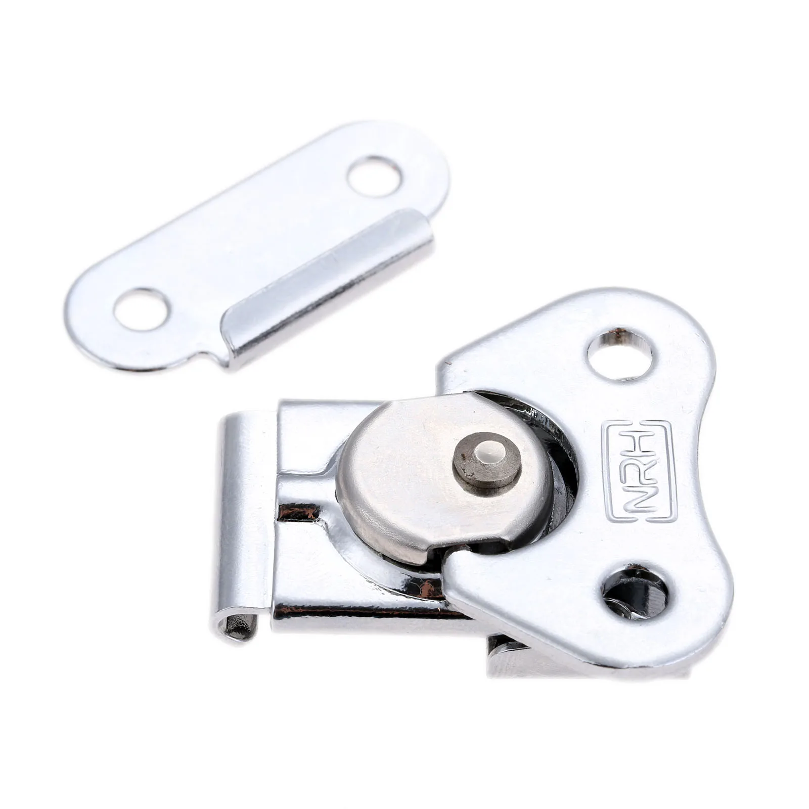 Furniture Fittings Stainless Steel Butterfly Toggle Drawer Latch Catch Clamp Wooden Box Buckle Rotary Lock 1Pc for Jewelry Boxes