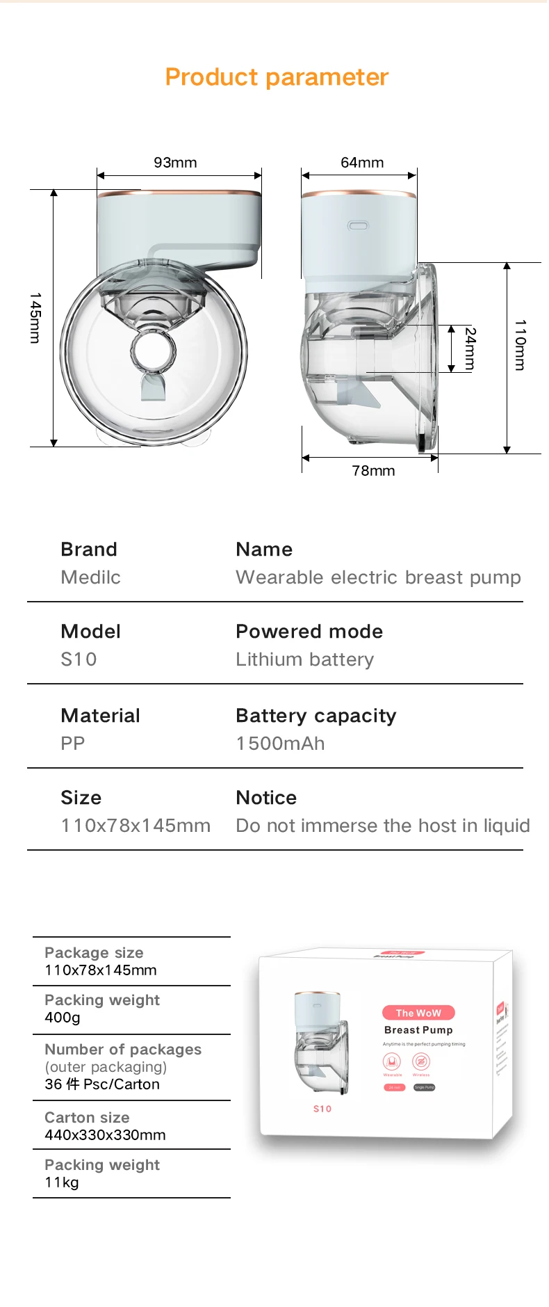 electric breast milk pump 1500mAh Portable Electric Breast Pump Baby Accessories LED Display USB Rechargable Hands-Free Wearable Milk Extractor BPA Free the best breast pumps