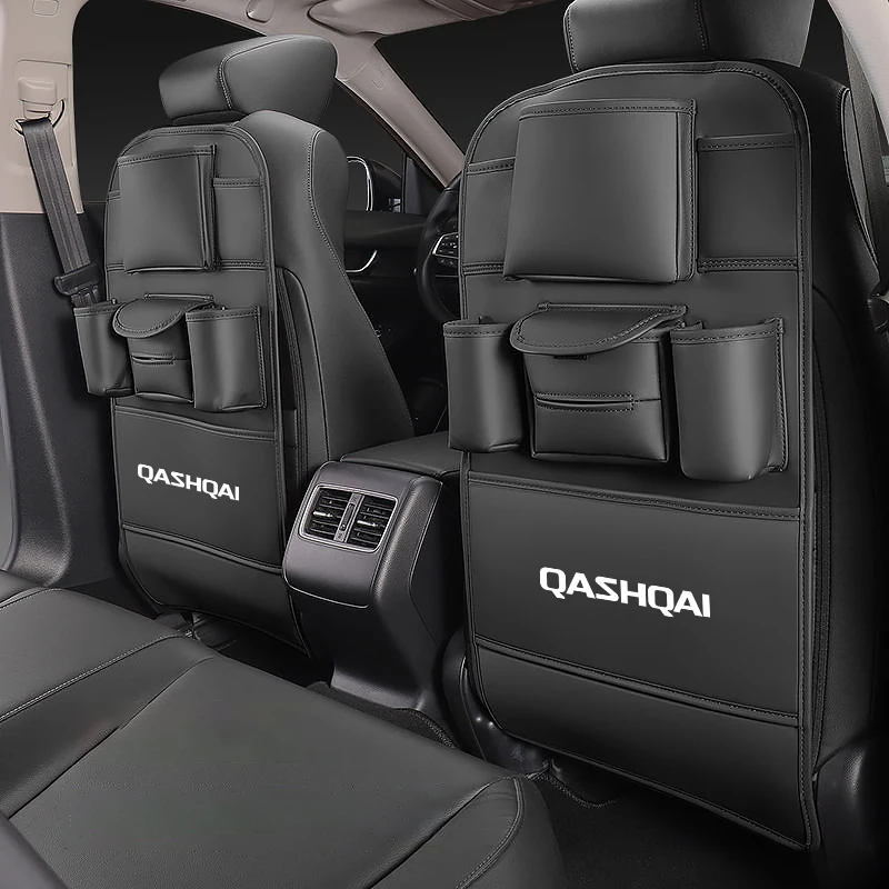 For Nissan Qashqai J10 J11 J12 Car Seat Anti Kick Pad Anti Dirt Leather Pad Car Seat Back Row Child Kick Protection