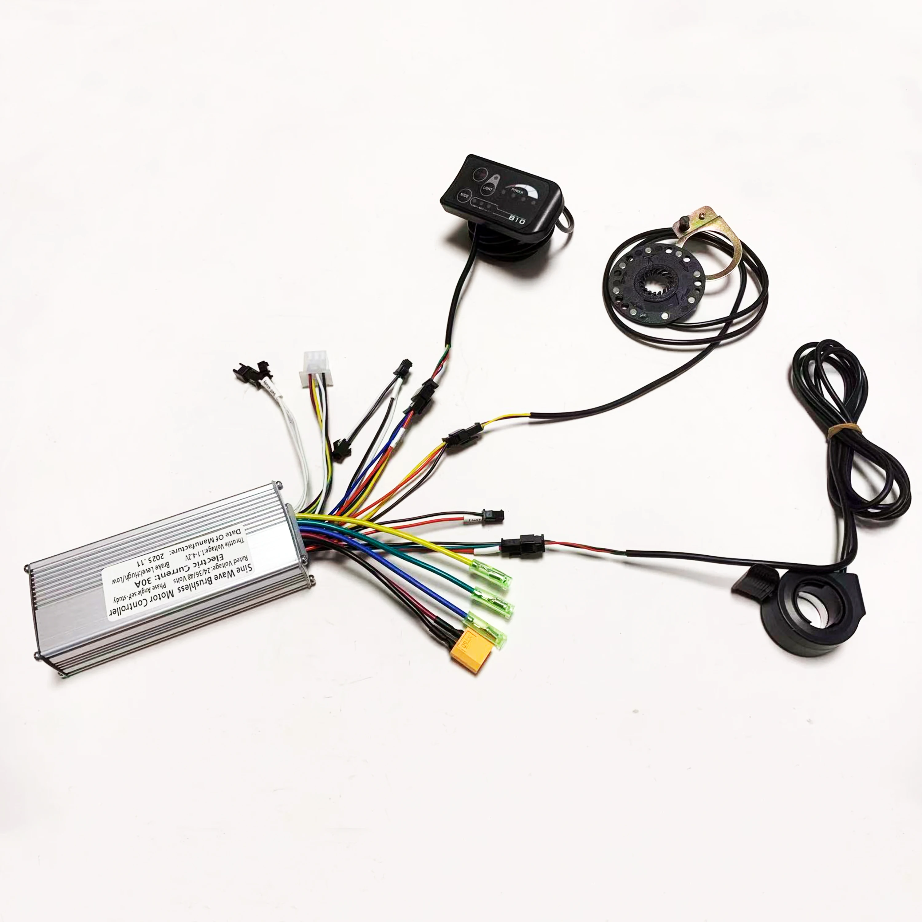 24V 36V 48V 350W 500W Brushless Motor sine wave Controller 25A/30A . S810 LED Di