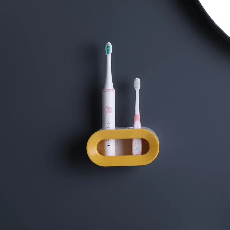 Toothbrush Holder Electric Toothbrush Holder Double Hole Wall Toothbrush Organizer Stand Oral B Brush Holder Bathroom Accessories