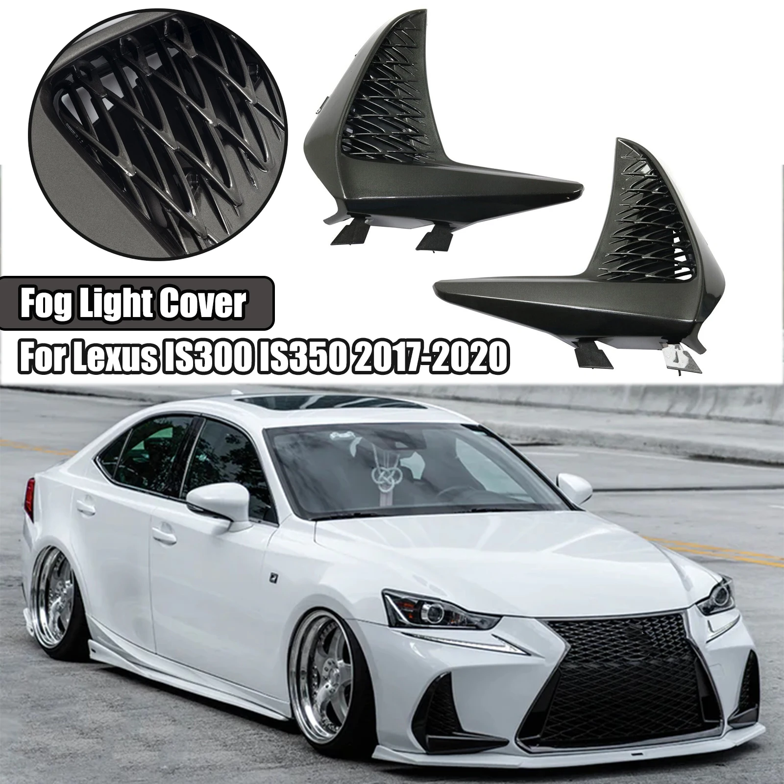 

Передний бампер, противотуманная решетка для Lexus IS300 IS350 2017-2020, внешний аксессуар для автомобиля LX1039124 LX1038124