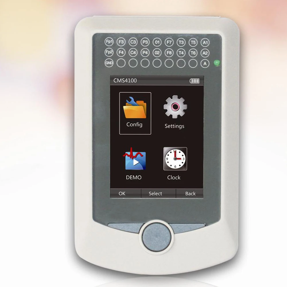 CMS4100 Dynamic EEG Holter 24 hours Record 16-Channel Brain Electric Activity System EEG machine + Analysis Software